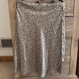 Princess Polly Leopard midi skirt